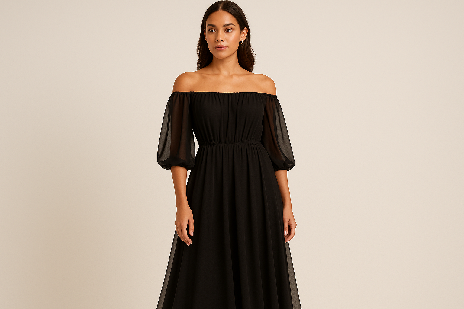 Off-shoulder dress