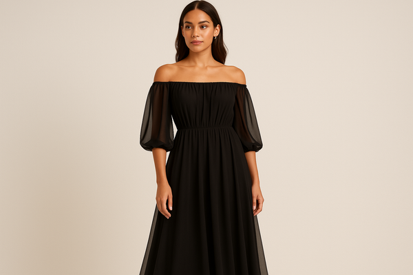 Off-shoulder dress